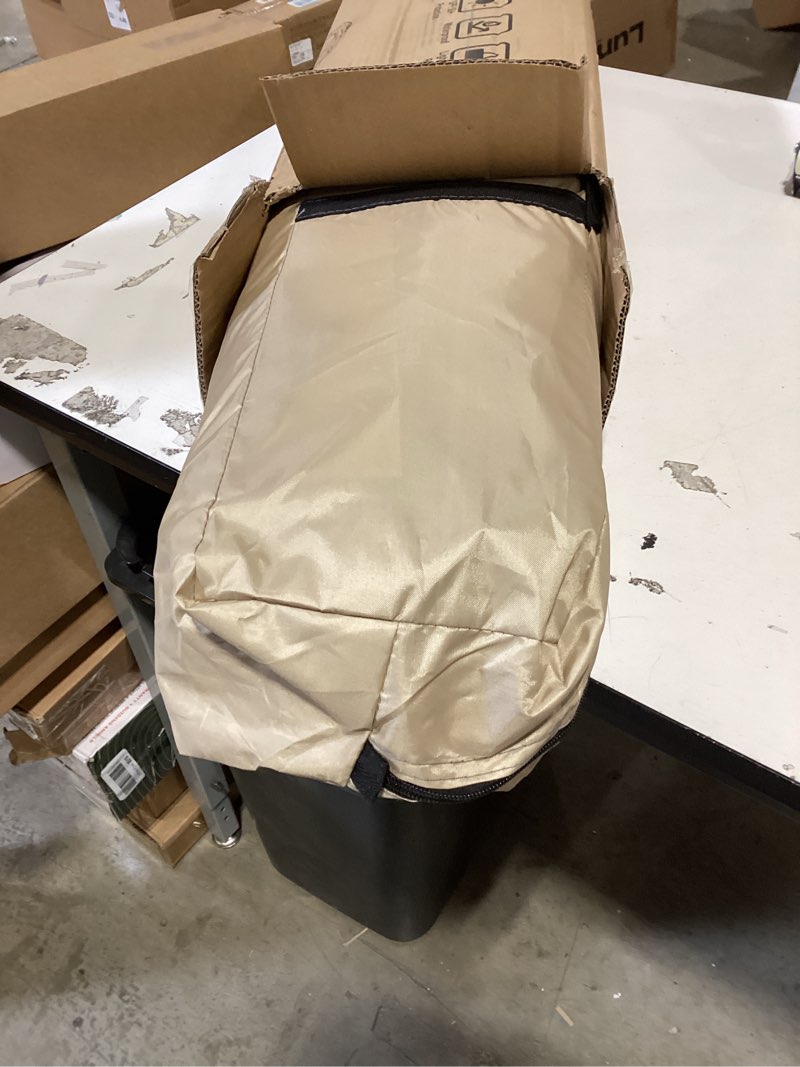 Condition photo showing New/Like New for pod all weather sports tent, outdoor pop up bubble clear 540° view winter tent for 1-2 person, instant cold weather shelter with rainfly for soccer, football, softball & other sports events khaki 2p-55"l x 47.5"w x 65"h