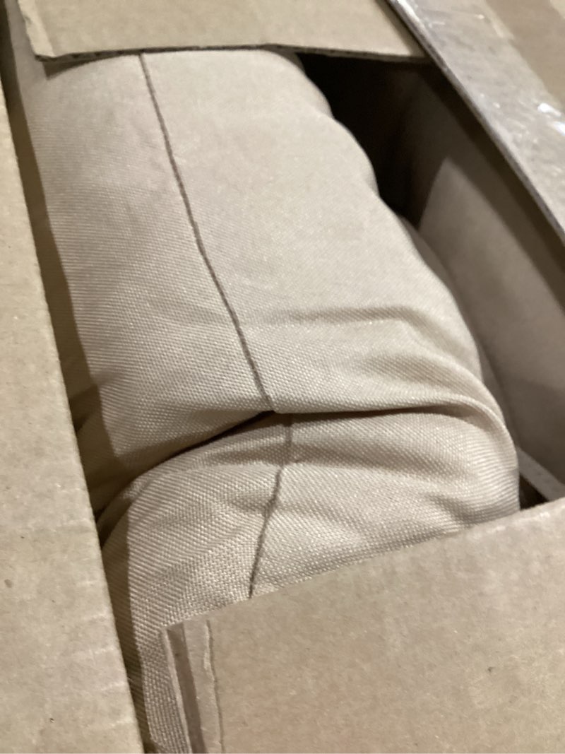 Condition photo showing Good Condition for ipynbap outdoor chair cushions set of 2, patio chair cushions with ties, 19x19+5” tufted outdoor seat cushions, waterproof patio furniture cushions, outdoor dining chair pads, beige beige 19*19+5”/2pcs