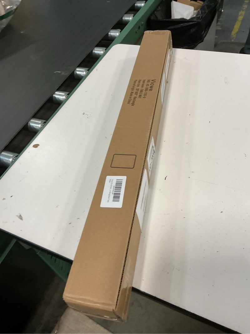 Condition photo showing New/Like New for vicwe 30 x 60 inch clear table cover protector,1.5mm thick clear table protector, rectangle waterproof plastic table cover, scratch proof and easy cleaning for dining room table clear 1.5mm 60" x 30" (rectangular)