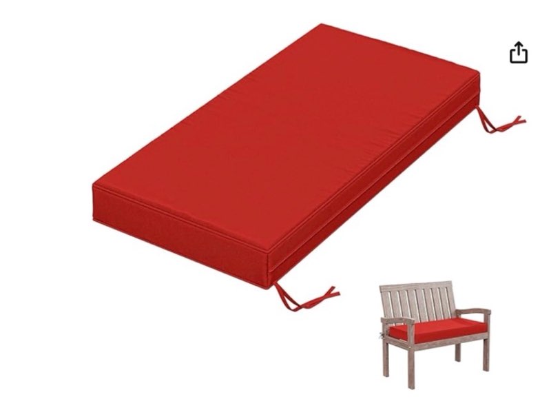 tounosnt outdoor bench cushion 36 x 18 x 3.5 inch thick waterproof patio furniture cushions, patio p