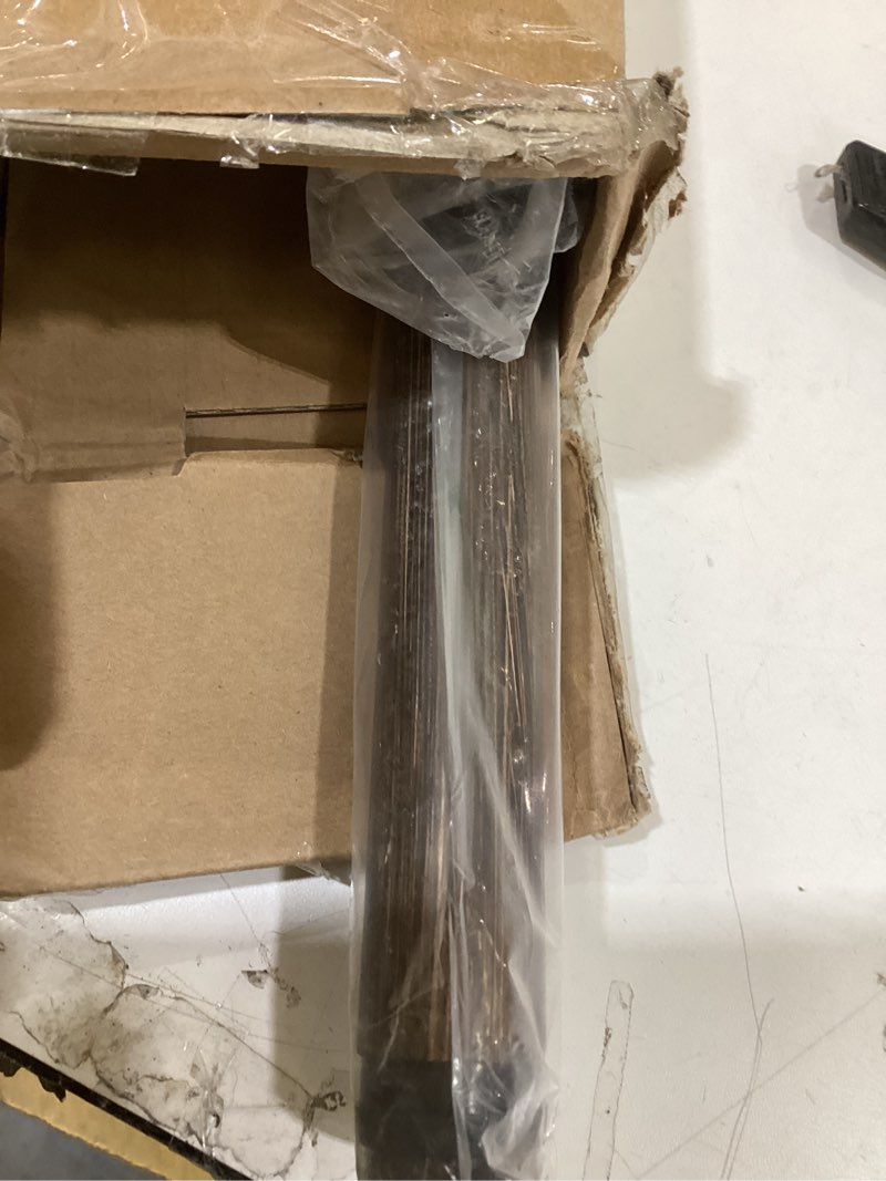 Condition photo showing New/Like New for BRIOFOX Curtain Rod Set 1 Inch Adjustable 72 to 144 Inches, Long Decorative Drapery Treatment Single Window Curtain Rods, Imitation Wood Grain 1 Pack