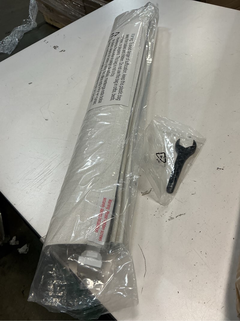 Condition photo showing Good Condition for Persilux Cordless Blackout Roman Shades for Windows,Natural Woven Linen Fabric Roman Shades,Thermal Insulated Roman Blinds,UV Protection for Bedroom, Living Room, Office,Cream?Customize Size