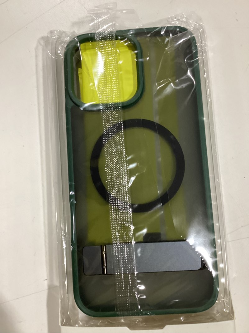 Condition photo showing As Is for SPIDERCASE Magnetic for iPhone 16 Pro Case, with 2 Pcs [Tempered Glass Screen Protector] [ Military Grade Drop Protection] Invisible Kickstand Slim Case for iPhone 16 Pro 6.3", Blue Blue iPhone 16 Pro 6.3"