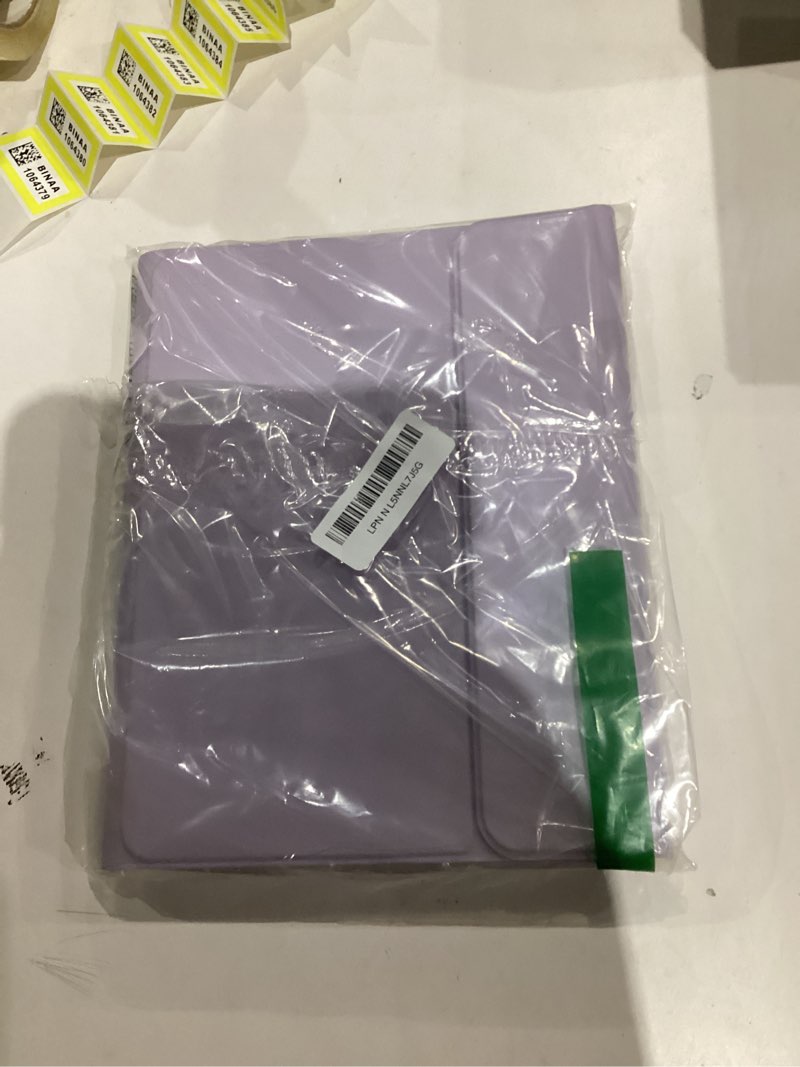 Condition photo showing New/Like New for Harvopu Compatible with iPad Air 11 Inch & Air 5th/Air 4th Generation Case with Keyboard - Multi-Touch Trackpad, 7-Color Backlit, Detachable Folio Cover for Air 11-inch M3/M2 (2025/2024), Light Purple Ligh Purple