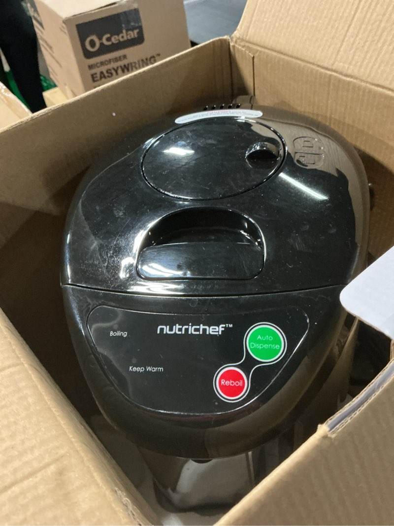 Condition photo showing Good Condition for nutrichef hot water urn pot 3.38 qt, insulated stainless steel hot water dispenser & boiler, auto & manual dispense, safety lock, electric kettle