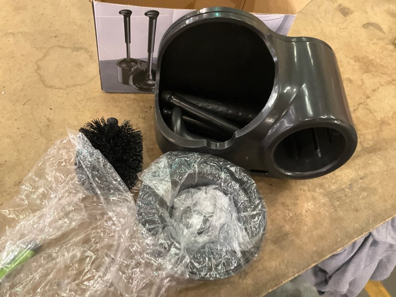 Condition photo showing Good Condition for EHADOO Toilet Brush and Plunger Set: 2-in-1 Heavy Duty Toilet Plunger and Bowl Brush Combo with Holder for Bathroom Cleaning - Black