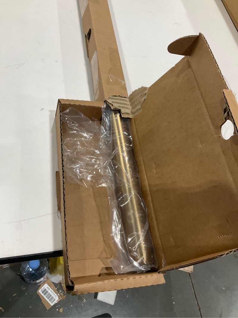 Condition photo showing Good Condition for Ivilon Drapery Window Curtain Rod - End Cap Style Design 1 Inch Pole. 28 to 48 Inch Color Warm Gold 28 to 48 in.