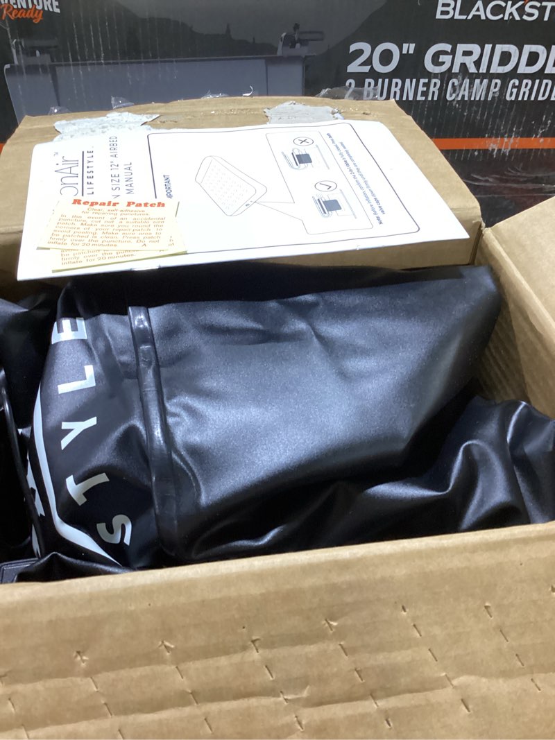 Condition photo showing Good Condition for maisonair 12in queen airbed premium air mattress with coil beam support and built in pillow with rechargeable pump