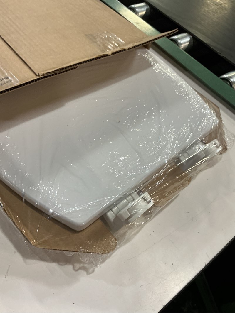 Condition photo showing New/Like New for bemis 1500ec 390 lift-off wood elongated toilet seat, cotton white (pack of 1)