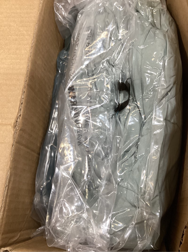 Condition photo showing Good Condition for monbix queen comforter set - 7 pieces sage green bed in a bag queen bedding sets with comforters, all seasons comforter bed set with sheets,pillowcases & shams sage green queen(90"x90")