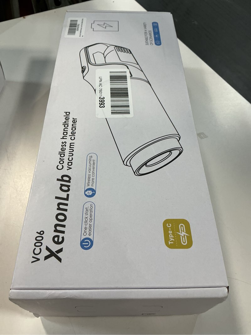 Condition photo showing New/Like New for Handheld Vacuum Cordless 1.1 Pounds Car Vac 10000PA Hand Held Vacuums 4-in-1 Hand Vac Cordless Rechargeable HEPA Filter Large Capacity Dust Cup for Car Office Home Pets Hair (Yellow)