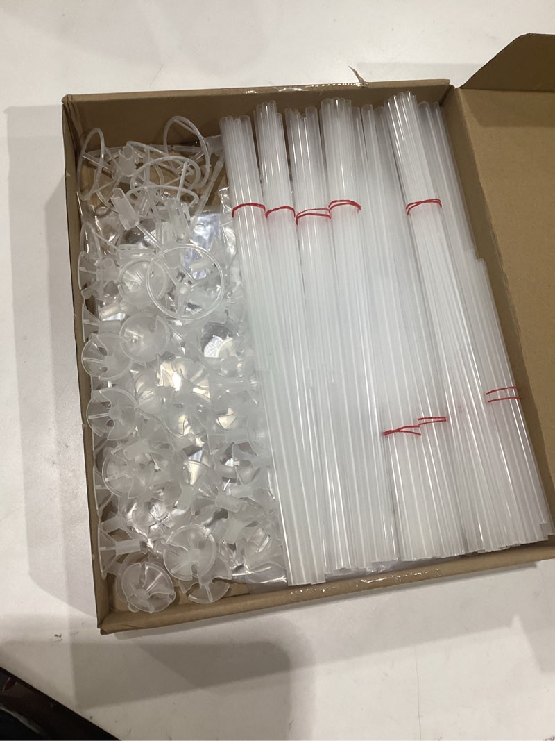 Condition photo showing New/Like New for 10 sets of balloon stands for table balloon stand allowing balloons to float without helium tank balloon holder decorations for birthday party wedding festival christmas