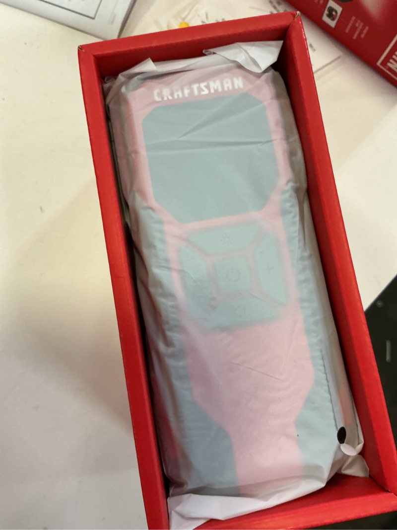 Condition photo showing New/Like New for craftsman portable 12-volt air inflator (power source: battery)
