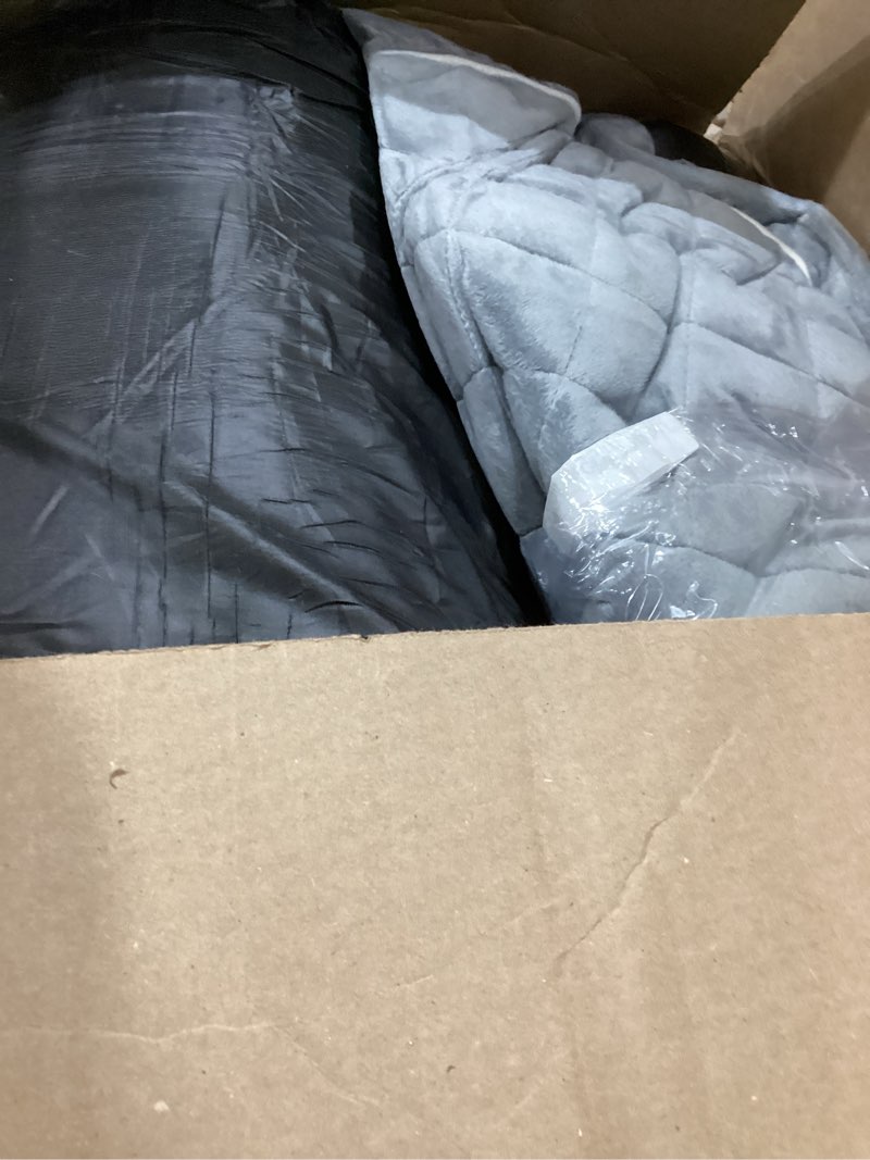 Condition photo showing As Is for WNPETHOME Orthopedic Big Dog Beds Large Sized Dog, Waterproof Extra Large Dogs Bed with Removable Washable Cover, Multi-Needle Quilting Dogs Crate Bed Light Grey 55"L x 42"W x 4"Th