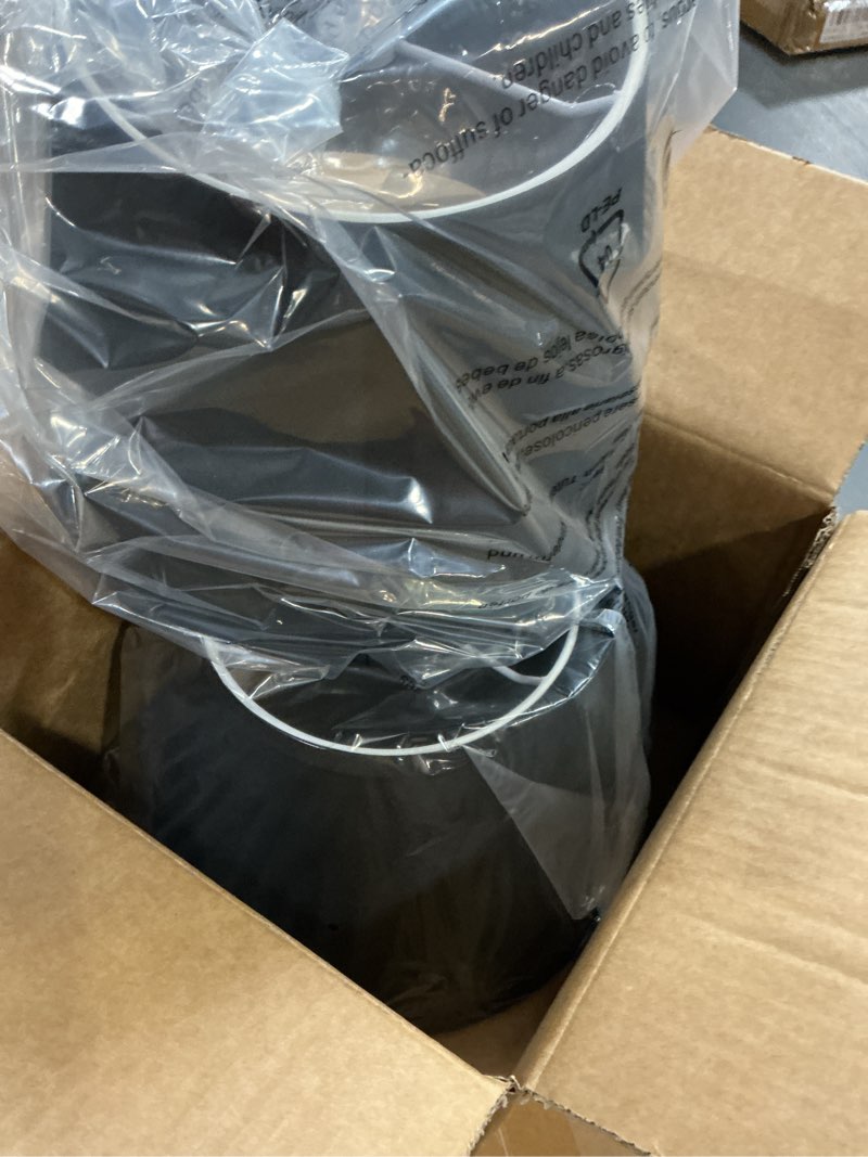 Condition photo showing New/Like New for black small lamp shades set of 2, 6x10x7 inch empire lampshades for table, floor & wall lamps, assembly-free, spider fitter design, replacement fabric lampshade for bedroom, living room decor