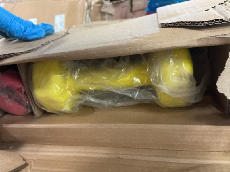 Condition photo showing New/Like New for Fitvids Set of 6 Neoprene Dumbbell Hand Weights, Set with Rack: 2/3/5 Pairs