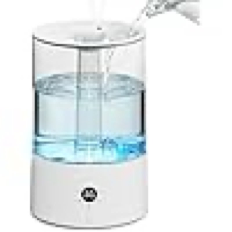 electactic 4l top fill humidifier for bedroom, auto constant humidity, smart control, quiet ultrasonic cool mist, 360° nozzle, 3 mist levels, 7-color light for home office baby room 