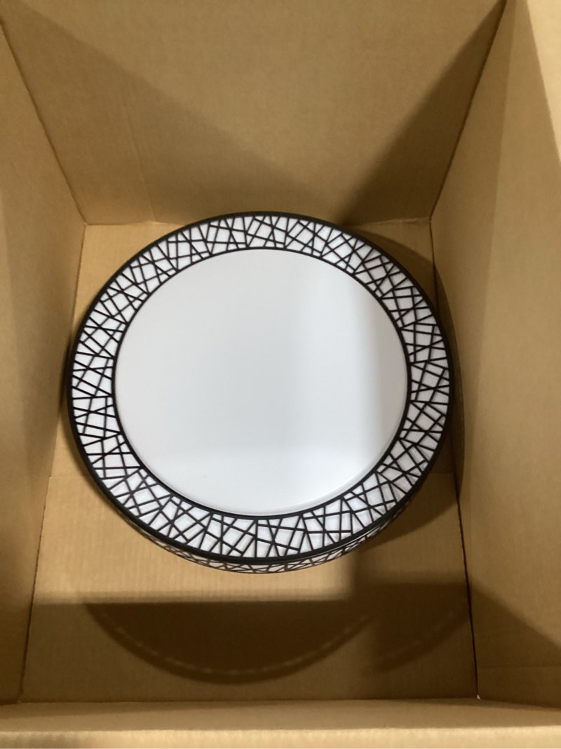 Condition photo showing As Is for 20 inch flush mount ceiling light, modern black led ceiling light fixture, 42w 4000lm 2700-6500k adjustable, dimmable ceiling lights for bedroom, kitchen, hallway, bathroom, etl listed 20 inch black