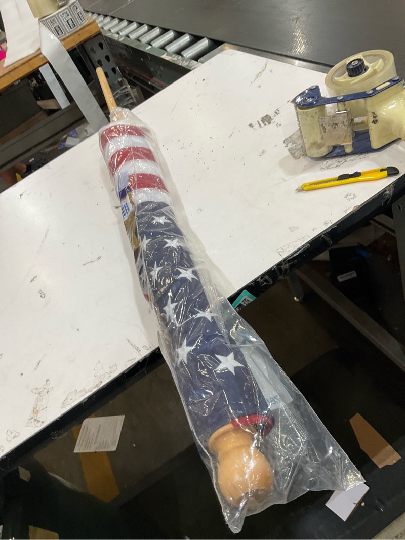 Condition photo showing As Is for independence flag 2.5 ft x 4ft us nylon banner set