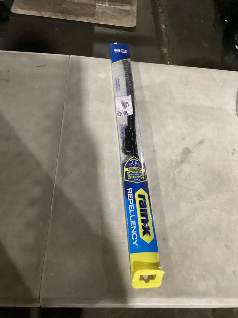 Condition photo showing Good Condition for rain-x 810326 repellency water repellent wiper blades, 26" windshield wiper, all weather streak-free for enhanced visibility w/water repellency formula [amazon exclusive]