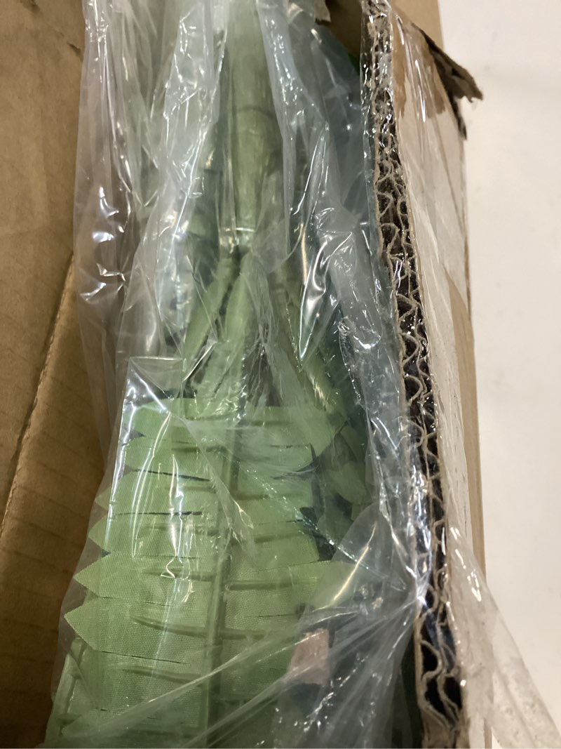Condition photo showing Good Condition for artificial boston fern bush - set of 2 45inch fake ferns with 55 fronds, large hanging faux plants decor, uv resistant faux fern vines silk greenery for outdoor indoor, porch, farms, patio