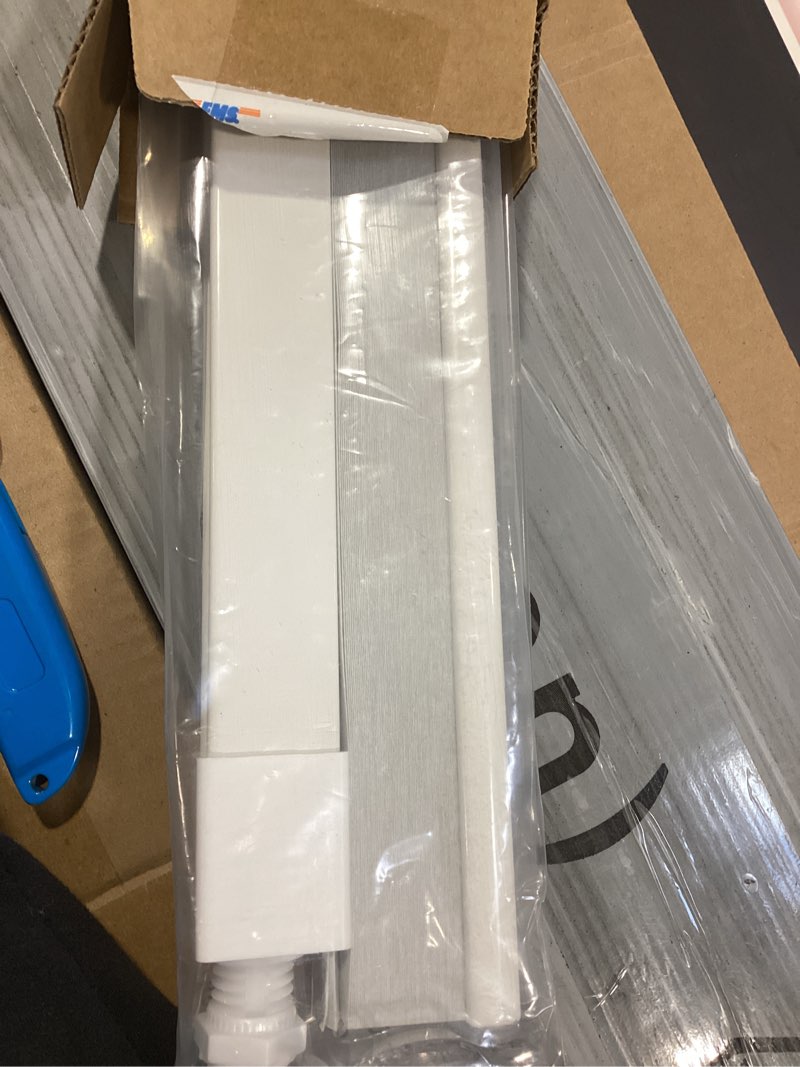 Condition photo showing Good Condition for LazBlinds Cordless Cellular Shades, No Tools No Drill Blackout Honeycomb Shades Pleated Blinds for Windows, 25'' W x 36'' H, Silver White Blackout-silver White 25'' W x 36'' H
