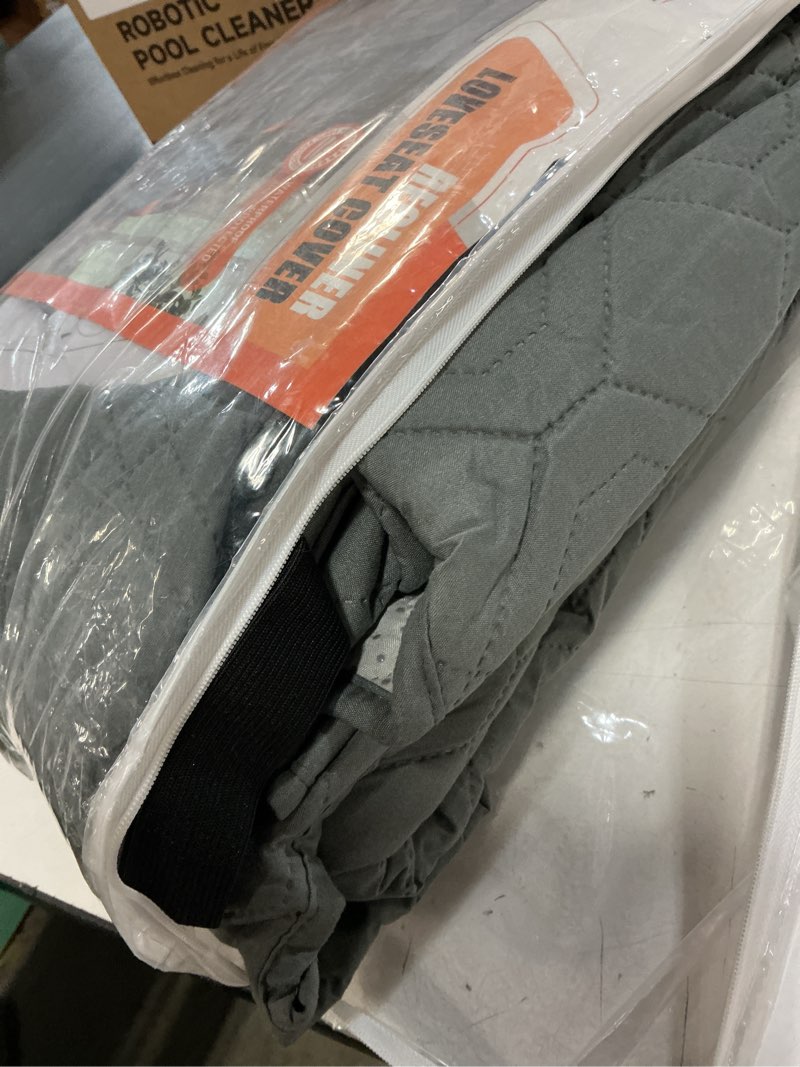 Condition photo showing Good Condition for vansofy waterproof recliner couch covers, sofa covers 1-piece washable reclining sofa cover non-slip furniture protector with elastic straps pocket for dogs, pets(dark gray,oversized 2 seater) dark gray oversized 2 seater