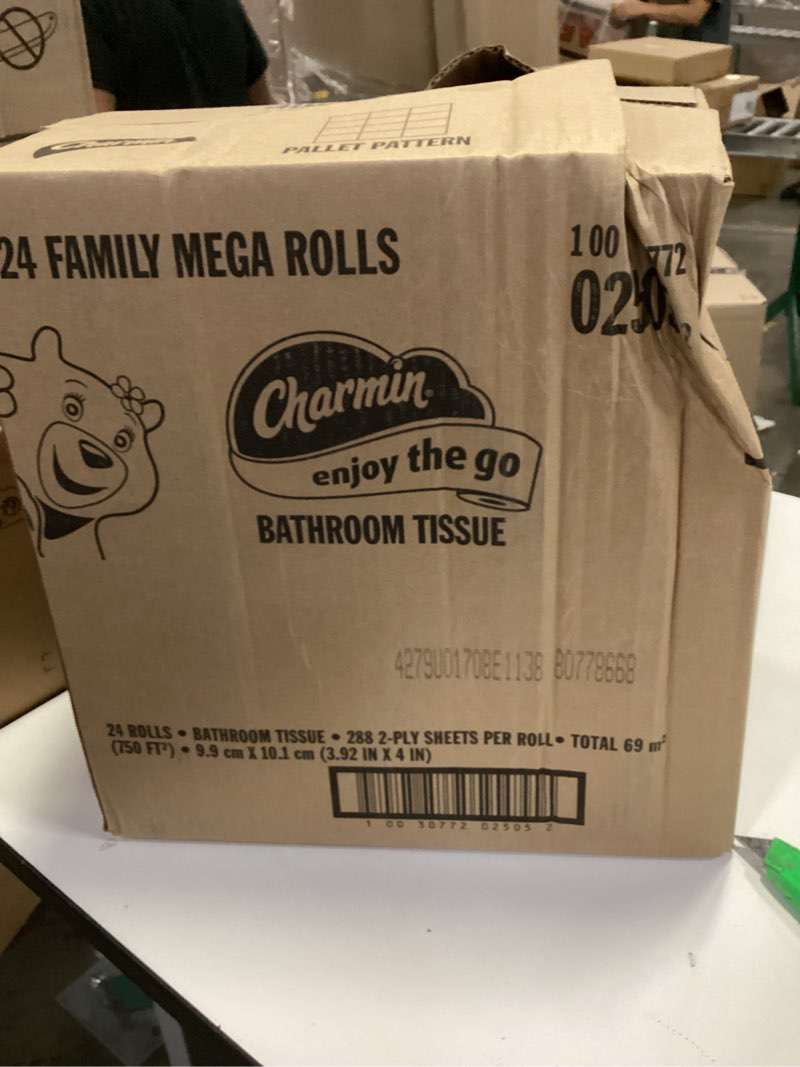 Condition photo showing New/Like New for Charmin Ultra Strong Toilet Paper, 6 Mega Rolls = 24 Regular Rolls Mega 220 Sheet (Pack of 6)