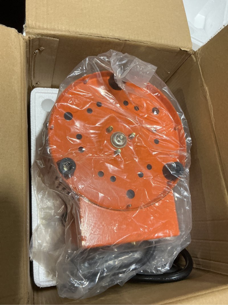 Condition photo showing Good Condition for VEVOR Air Mover Blower Fan 12 Inch, 3198CFM 585W Industrial Portable Ventilator 33ft Flexible Duct, Orange 3198CFM, 12in-33ft Combo Fan and Hose