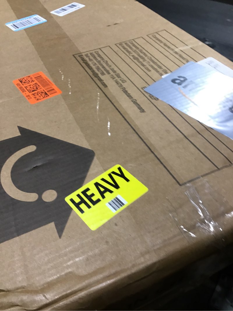 Condition photo showing New/Like New for Need Small Desk 31 1/2" No Assembly Foldable Writing Table,Sturdy and Heavy Duty Folding Computer Desks for Small Space/Home Office/Dormitory AC5DW(80 * 40) 31.5inch White & White Frame