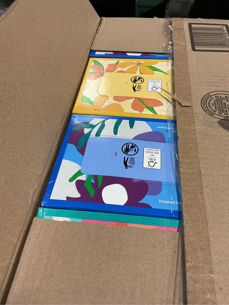 Condition photo showing New/Like New for kleenex trusted care facial tissues, 8 flat boxes, 200 tissues per box, 2-ply, packaging may vary white 200 tissues (pack of 8)