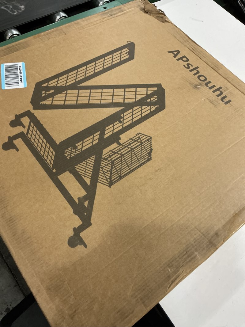 Condition photo showing Good Condition for foldable grid wall panels, gridwall panels with folding baskets, tool-free assembly and folding, for storage and retail merchandise display (black)