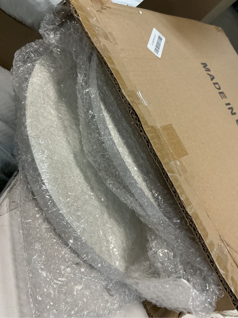 Condition photo showing As Is for C Table End Table Adjustable Height, Couch Tables That Slide Under for Small Spaces, 360°Swivel TV T(similar)