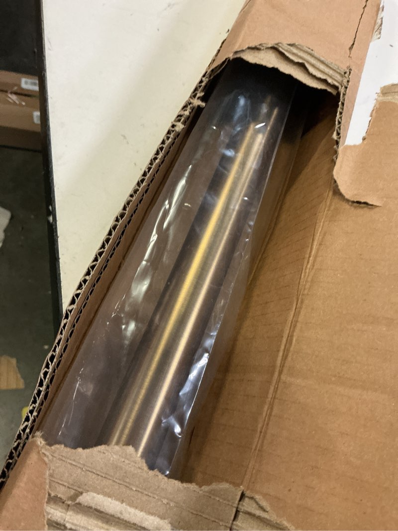 Condition photo showing Good Condition for ivilon tension curtain rod - spring tension rod for windows or shower, 24 to 36 inch. warm gold 24" to 36" warm gold