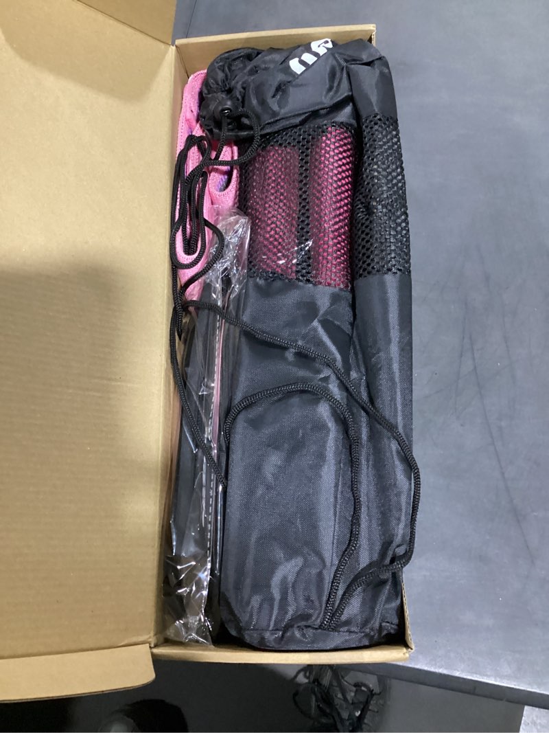 Condition photo showing Good Condition for walito 7pcs barbell pad set for hip thrust - squat pad,gym accessories for women with bar bad,bench press, with gym ankle straps,resistance bands for working out,lifting strap,carry bag 1-pink