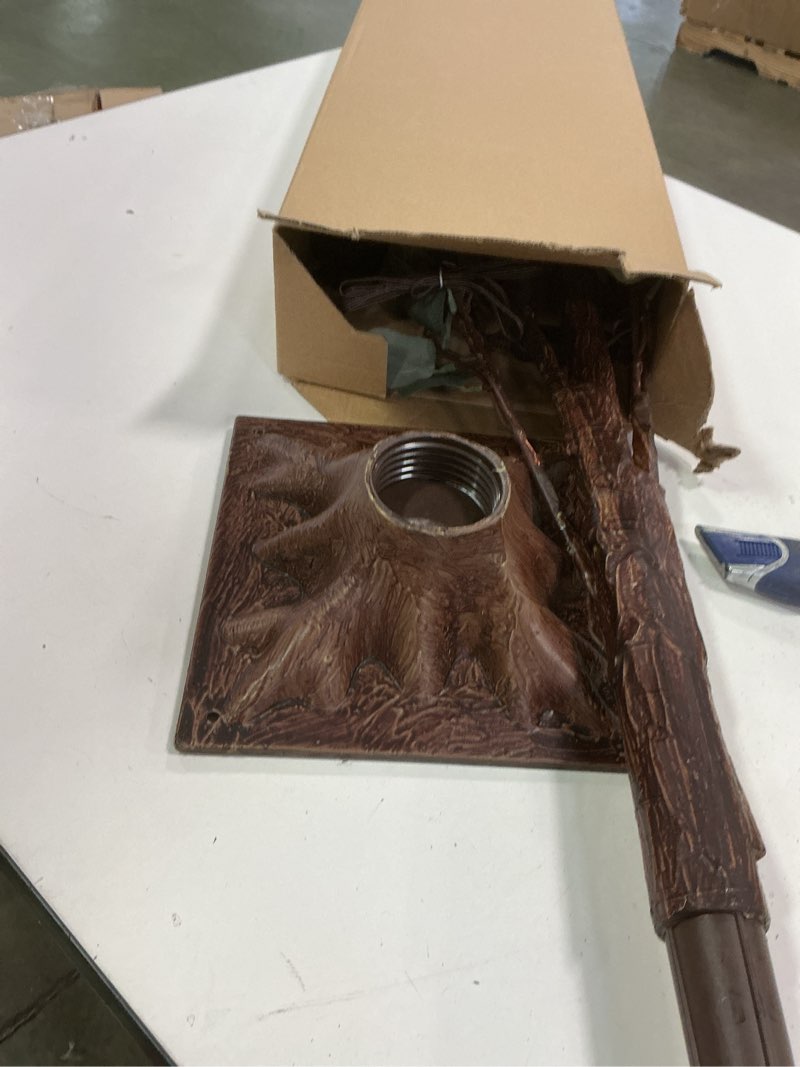 Condition photo showing Good Condition for Artificial Eucalyptus Tree Lights, 6FT 216 LED for Christmas Decor, Lighted Tree with Timer Artificial Eucalytus Plant Faux Trees for Christmas Holiday Indoor Outdoor Home Party Decoration Eucalypt Tree