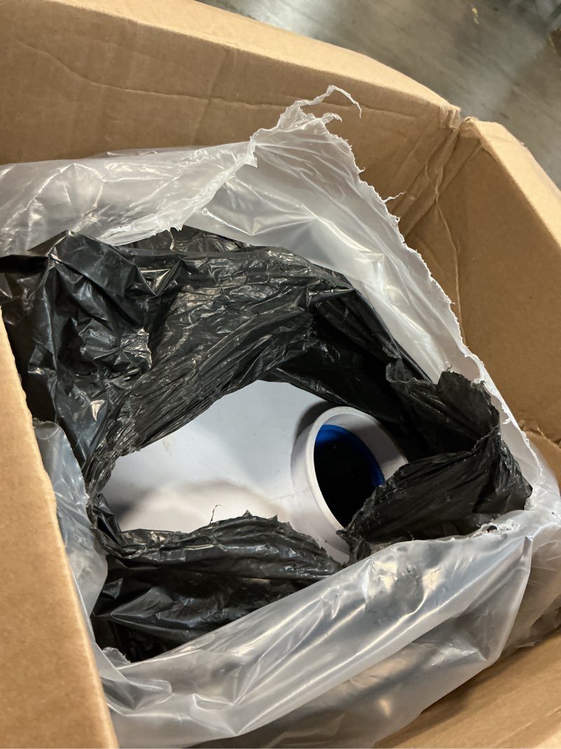 Condition photo showing As Is for vevor 900w macerator pump, 48 gpm flow, 40 ft/12 m head, macerator sewerage toilet pump with 4 water inlets, waste water disposal upflush machine for toilet, basement, shower, sink, laundry, bathtub