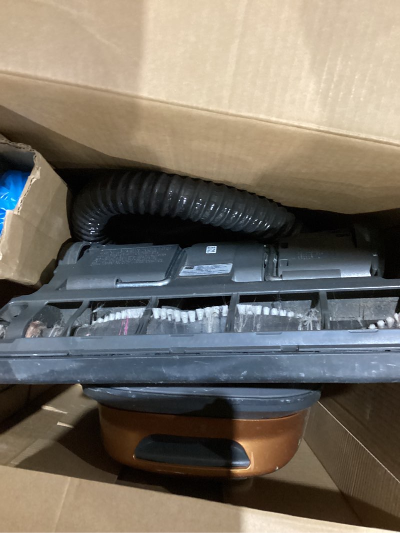 Condition photo showing As Is for Kenmore 81214 200 Series Pet Friendly Lightweight Bagged Canister Vacuum with HEPA, 2 Motor System, and 3 Cleaning Tools-Orange Kenmore 200 Series + HEPA + 2 Motor System