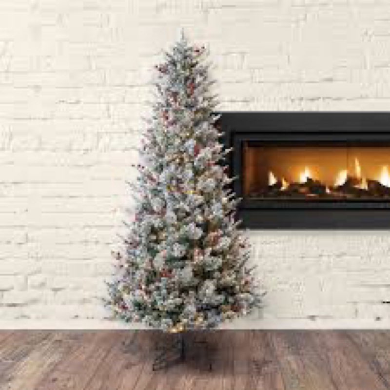 HOLIDAY LIVING 7.5 FT GLACIER FIR PRE-LIT TREE 