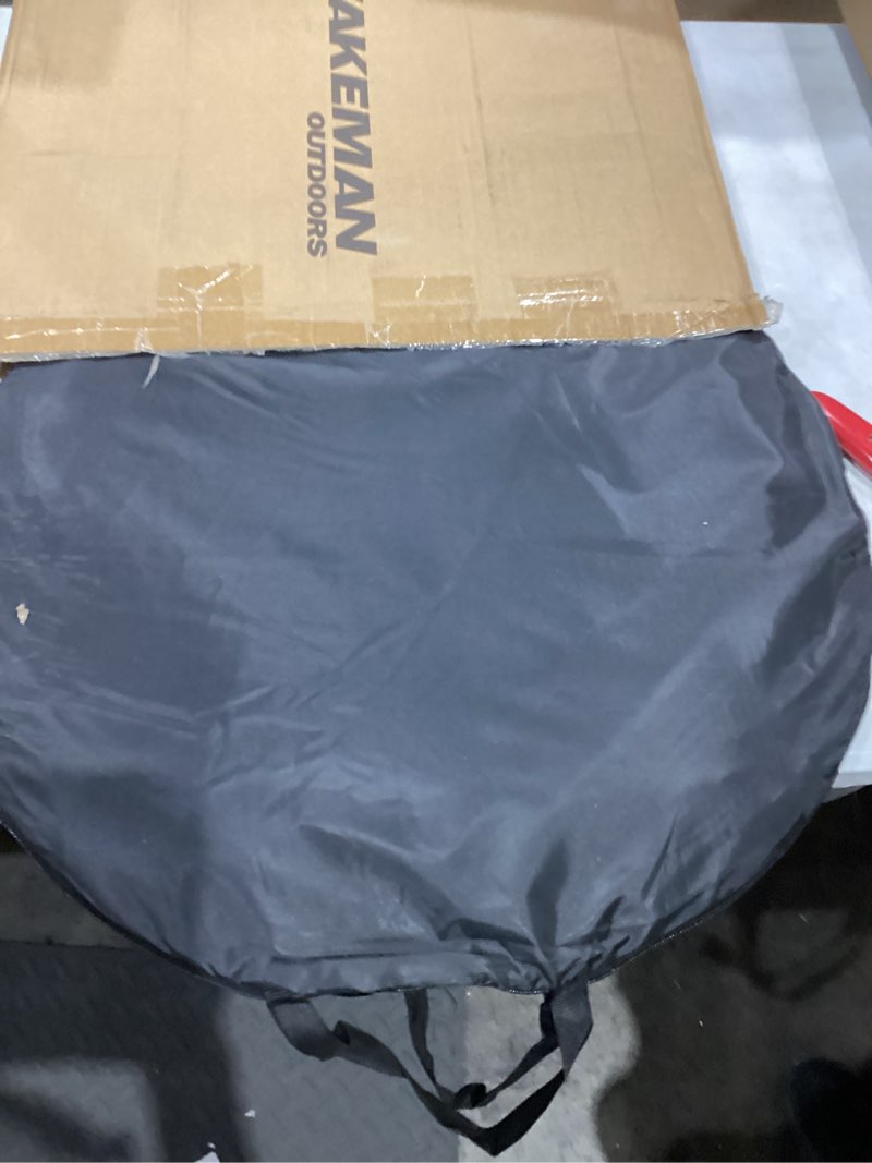 Condition photo showing Good Condition for Pop Up Pod - Privacy Shower Tent, Dressing Room, or Portable Toilet Stall with Carry Bag for Camping, Beach, or Tailgate by Wakeman Outdoors Black
