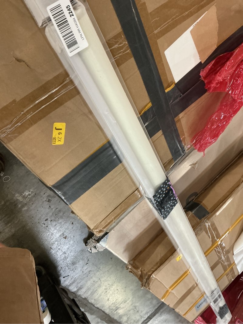 Condition photo showing As Is for cordless roller shades blackout blinds for windows room darkening rolled up shades with spring system, uv protection window shades door blinds for home and office (75" w x 72" h, ivory) 75"w x 72"h ivory