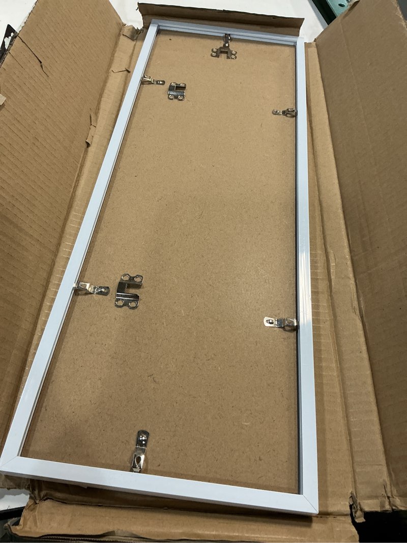 Condition photo showing Good Condition for LaVie Home 8x24 Picture Frame for Wall Display, 8x24 White Picture Frame with HD Plexiglas, 8 x 24 Poster Frame 1 Pack, Display Frame for Vertical or Horizontal, Classic Collection White 8x24 1