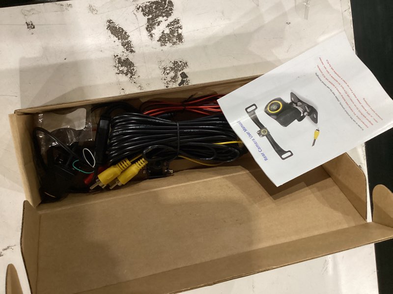 Condition photo showing Good Condition for backup camera, reverse camera for car, ahd 1080p back up cameras, metal housing 170 degree wide view angle license plate backup camera, ip68 waterproof rear camera for truck suv rv