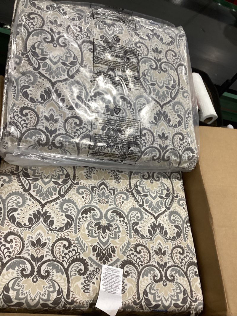 Condition photo showing Good Condition for arden outdoor deep seat cushion set, 24 in x 24 in, weather-proof, rain-proof, fade resistant patio cushion for chair, sofa, and couch neutral aurora damask polyfill neutral aurora damask 1 pack