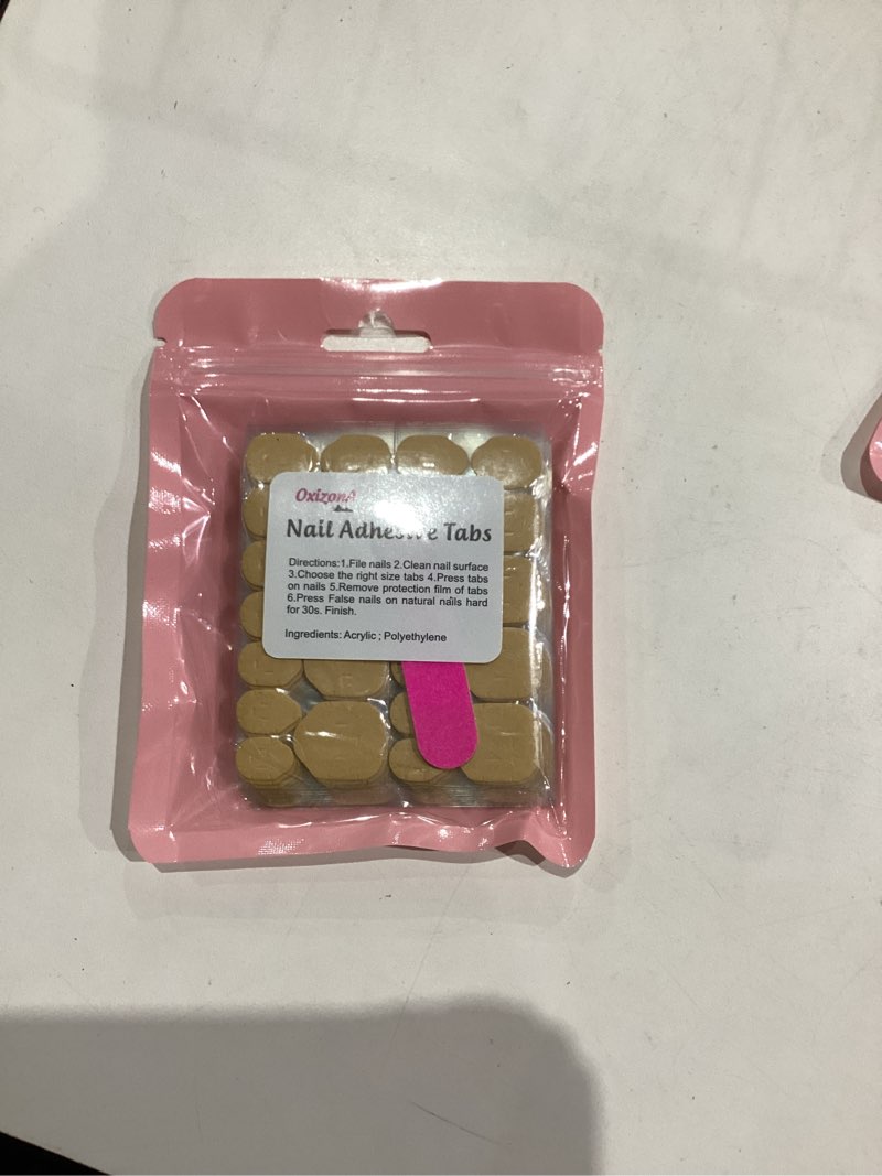 Condition photo showing New/Like New for Nail Adhesive Tabs Strong Nail Glue Stickers for Press Ons Waterproof Breathable Jelly Double Sided Adhesive Tabs 20 Sheets(480pcs)