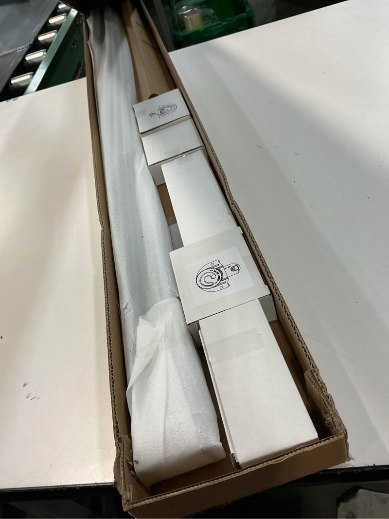 Condition photo showing New/Like New for Bypass Sliding Door Hardware 48", Bypass Wardrobe Closet Door Track Set, Smoothly and Quietly, for 2 Door System XC47-48"