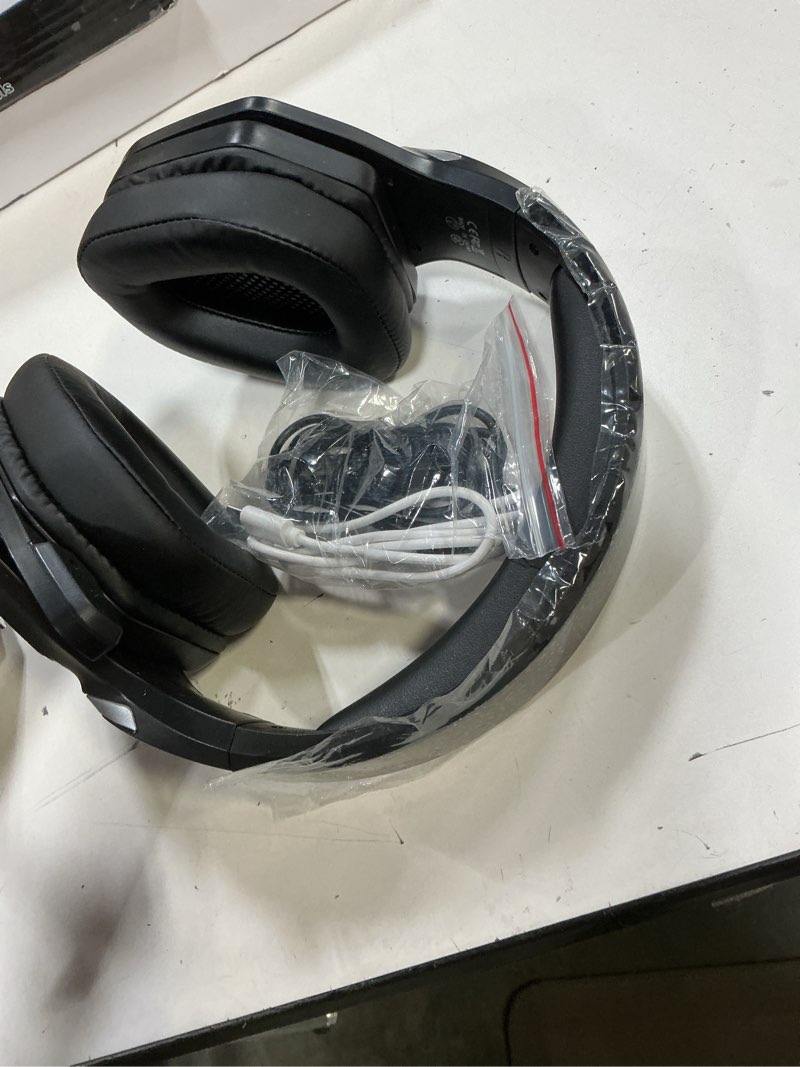 Condition photo showing Good Condition for ozeino wireless gaming headset with flip microphone, rgb lighting gaming headphones for ps5, ps4, pc - 2.4ghz usb & type c transmitter black
