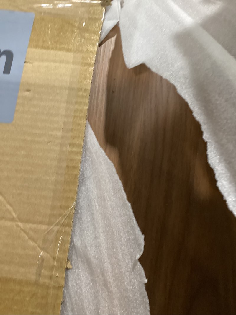 Condition photo showing Good Condition for Ilyapa Wire Shelf Covers for Wire Shelving 24 x 16 in. 5 Pack PVC Faux Wood Rack Covers for Pantry, Linen Closets & Shelves, Pantry Shelf Cover - Wooden Walnut Print 24x16 in. Walnut