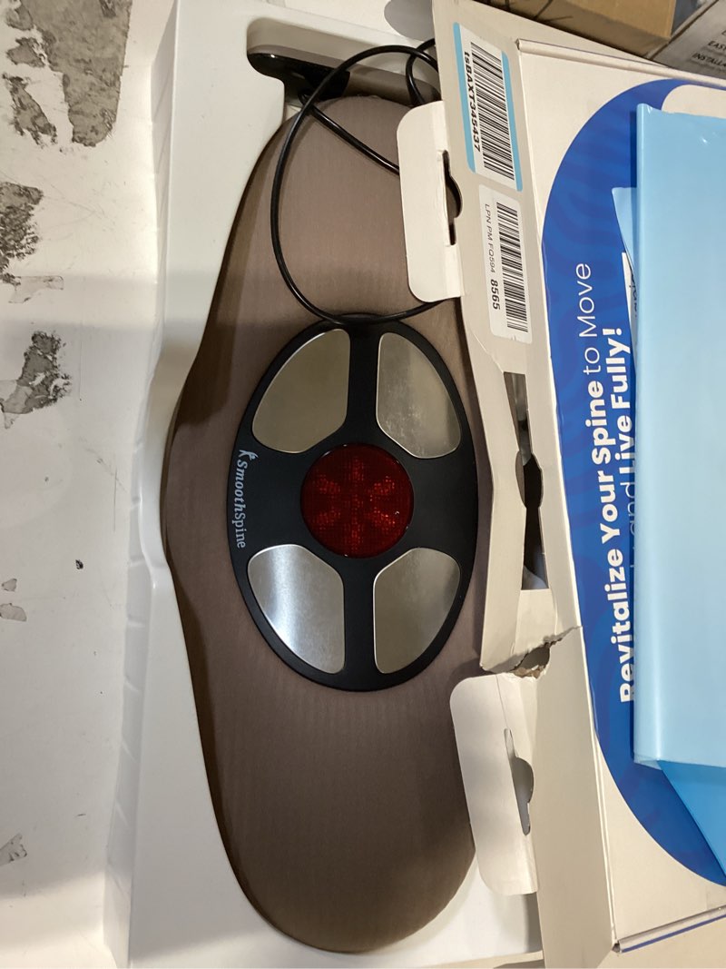 Condition photo showing New/Like New for smoothspine multi therapy pro - back massager comfort device with heat, massage, air traction, ems & red light-therapy - at-home relaxation & support for lower back smoothspine multi-therapy pro