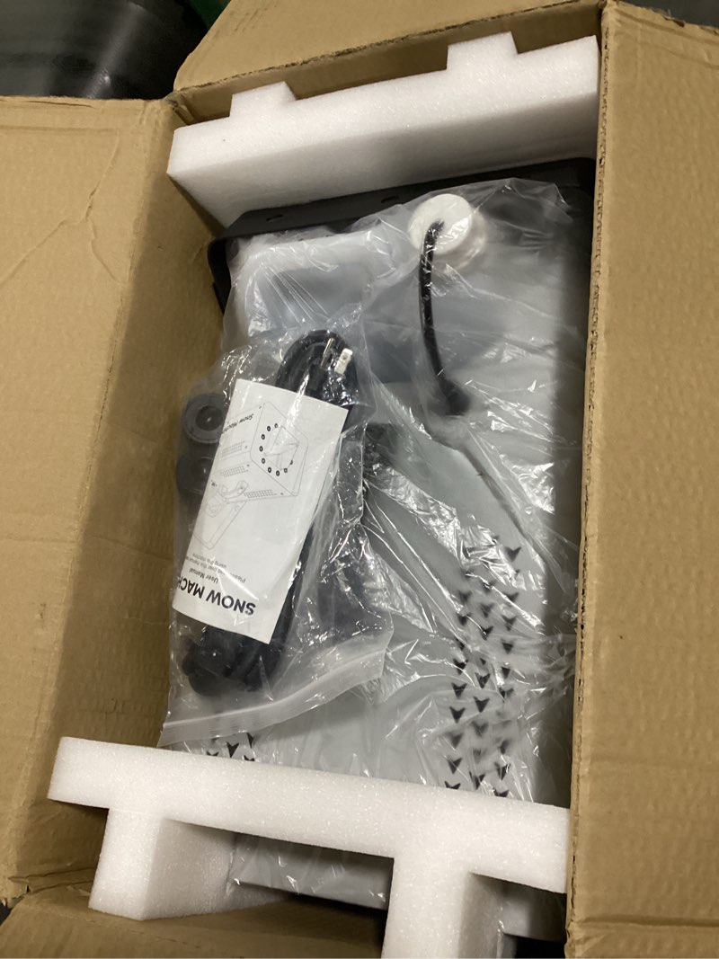 Condition photo showing Good Condition for upgrey 1500w snow machine for outdoors and indoors, fake snow maker for party with led and remote controller